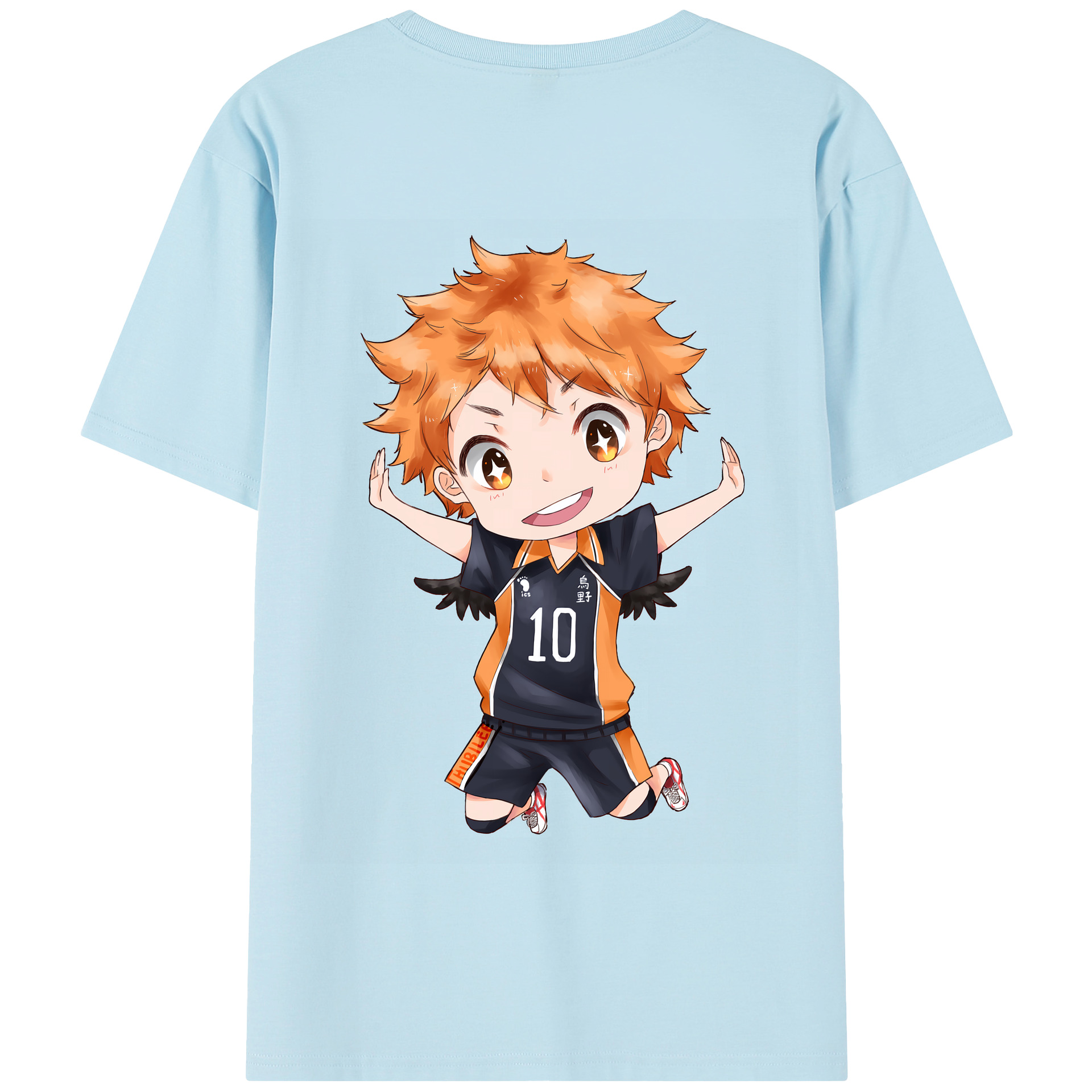 （画像用） ハイキュー!! Haikyu!! 綿100％半袖Tシャツ（背面プリント）